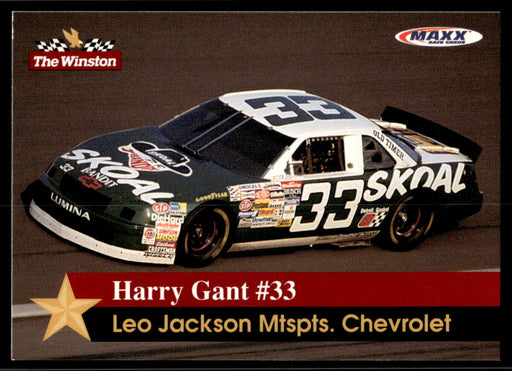 Harry Gant #33 1993 Maxx The Winston Base Front of Card