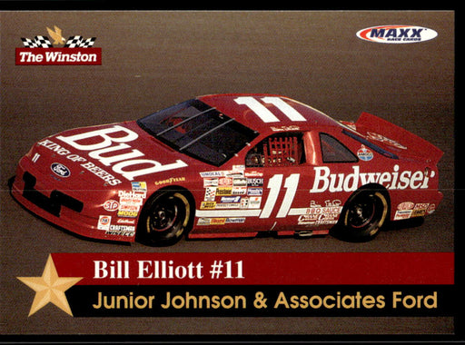 Bill Elliott #11 1993 Maxx The Winston Base Front of Card