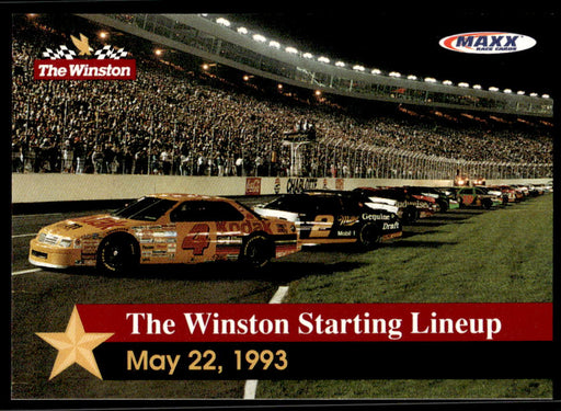 The Winston Starting Lineup 1993 Maxx The Winston Base Front of Card