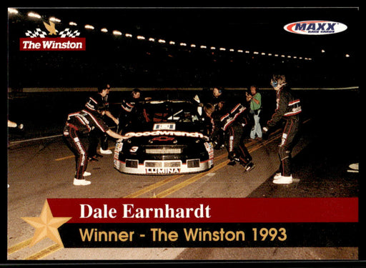 Dale Earnhardt - Winner 1993 Maxx The Winston Base Front of Card