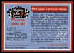 Virginia is for Lovers Racing 1994 Traks Virginia is for Lovers Base Back of Card