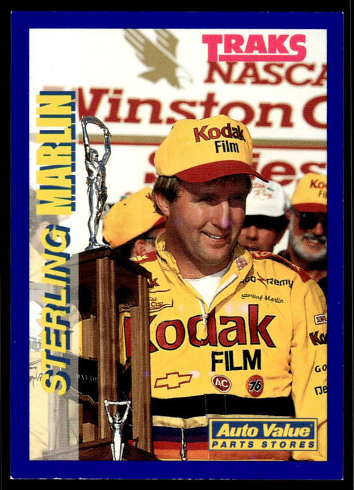Sterling Marlin 1994 Traks Auto Value Parts Stores Collector Cards Base Front of Card