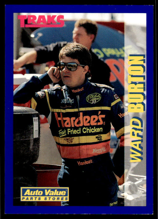 Ward Burton 1994 Traks Auto Value Parts Stores Collector Cards Base Front of Card