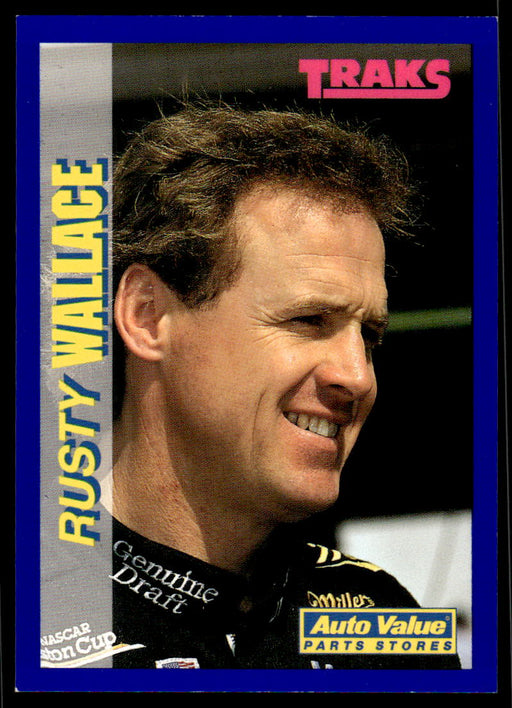 Rusty Wallace 1994 Traks Auto Value Parts Stores Collector Cards Base Front of Card