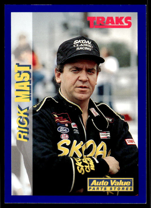 Rick Mast 1994 Traks Auto Value Parts Stores Collector Cards Base Front of Card