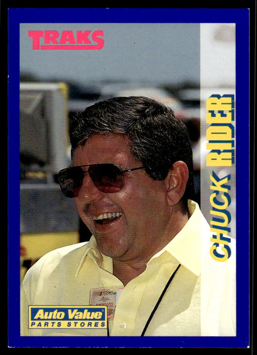 Chuck Rider 1994 Traks Auto Value Parts Stores Collector Cards Base Front of Card