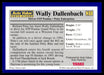 Wally Dallenbach 1994 Traks Auto Value Parts Stores Collector Cards Base Back of Card