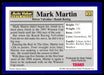 Mark Martin 1994 Traks Auto Value Parts Stores Collector Cards Base Back of Card