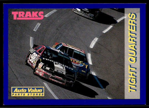 Tight Quarters 1994 Traks Auto Value Parts Stores Collector Cards Base Front of Card