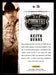 Keith Burns 2014 Panini Country Music Back of Card