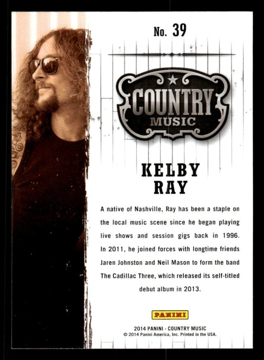 Kelby Ray 2014 Panini Country Music Back of Card