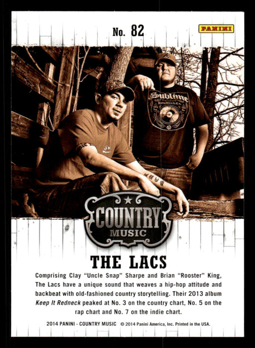 The Lacs 2014 Panini Country Music Back of Card