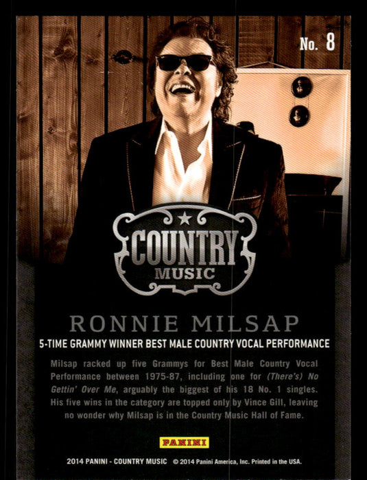 Ronnie Milsap 2014 Panini Country Music Back of Card