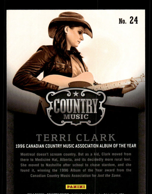 Terri Clark 2014 Panini Country Music Back of Card