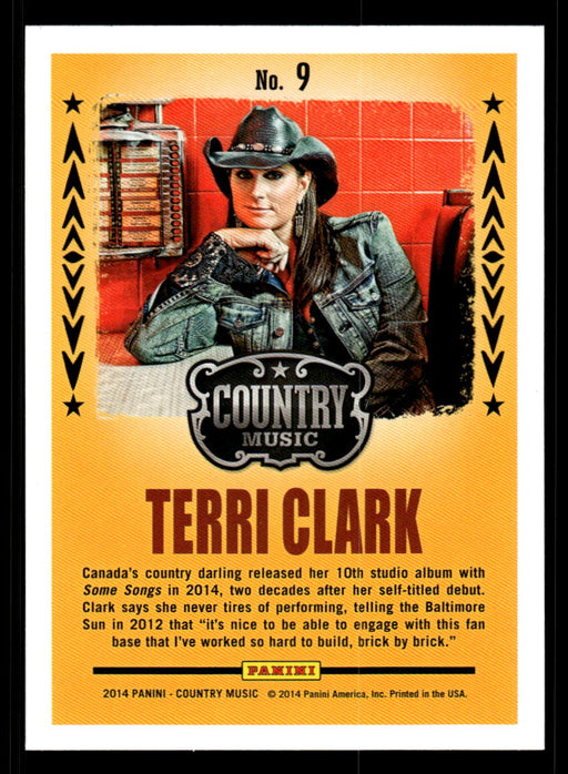 Terri Clark 2014 Panini Country Music Back of Card