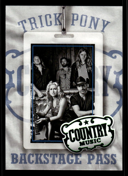 Trick Pony 2014 Panini Country Music Front of Card