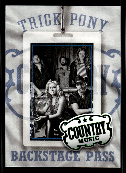 Trick Pony 2014 Panini Country Music Front of Card