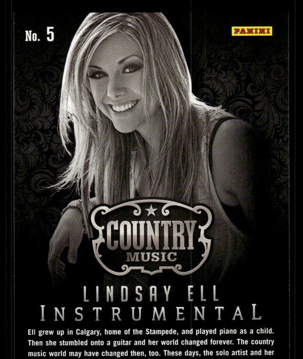 Lindsay Ell 2014 Panini Country Music Back of Card