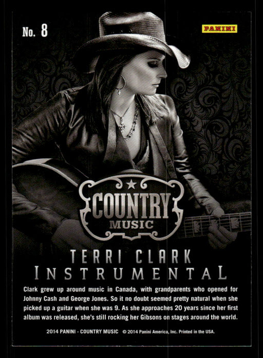 Terri Clark 2014 Panini Country Music Back of Card