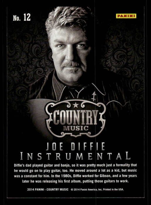 Joe Diffie 2014 Panini Country Music Back of Card