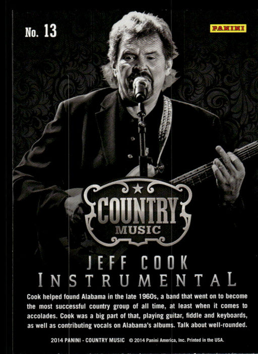 Jeff Cook 2014 Panini Country Music Back of Card