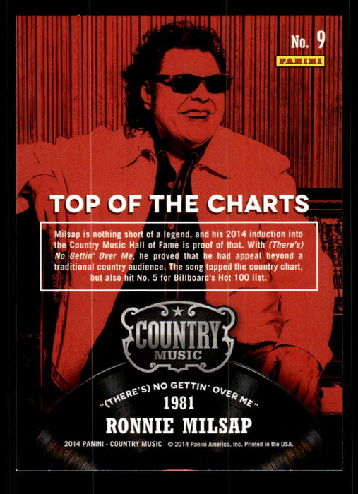 Ronnie Milsap 2014 Panini Country Music Back of Card