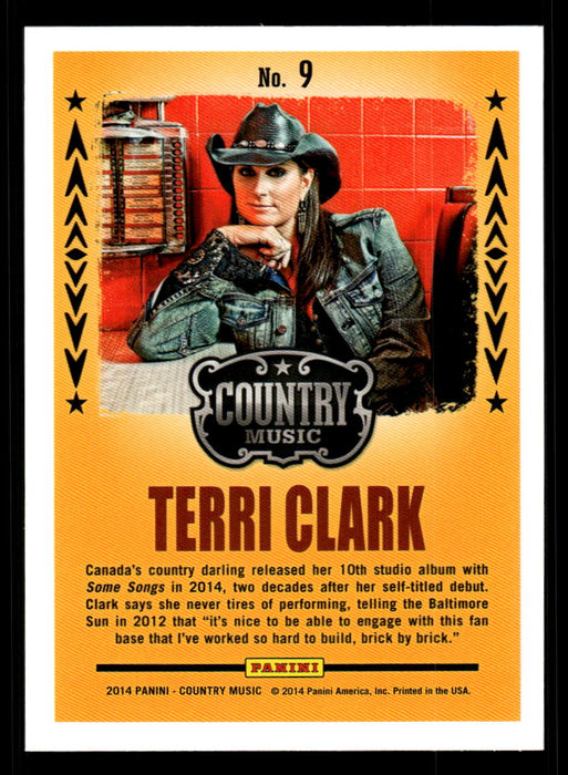 Terri Clark 2014 Panini Country Music Back of Card