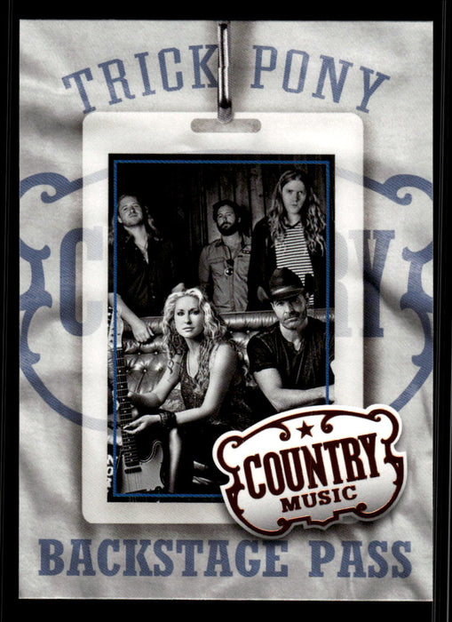 Trick Pony 2014 Panini Country Music Front of Card