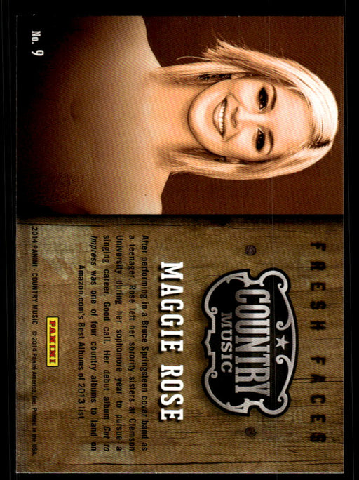 Maggie Rose 2014 Panini Country Music Back of Card