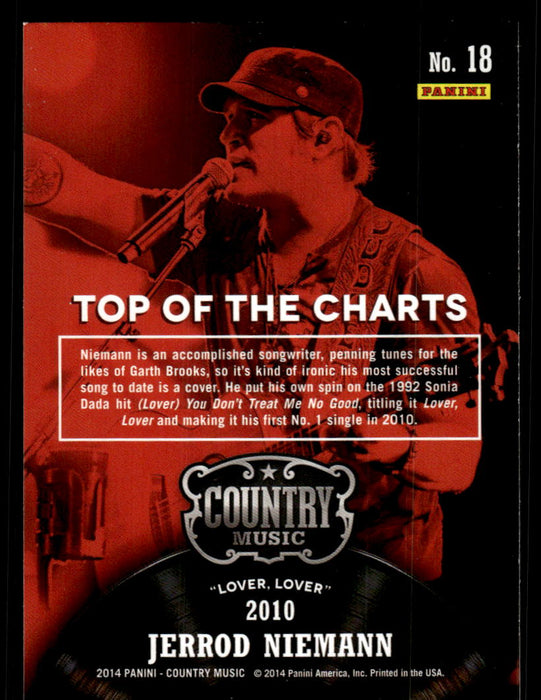 Jerrod Niemann 2014 Panini Country Music Back of Card