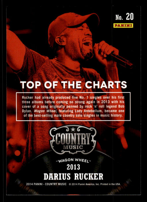 Darius Rucker 2014 Panini Country Music Back of Card