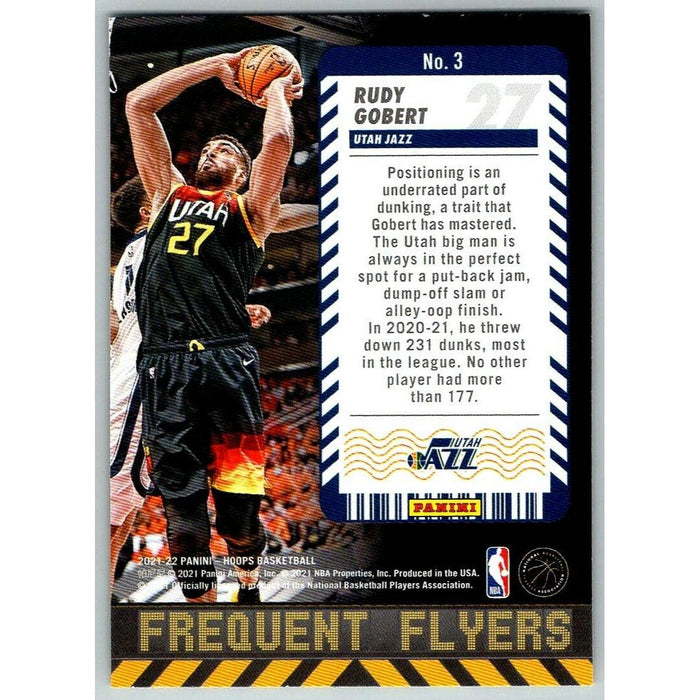 2020-21 Hoops Frequent Flyers #3 Rudy Gobert Utah Jazz - Collectible Craze America