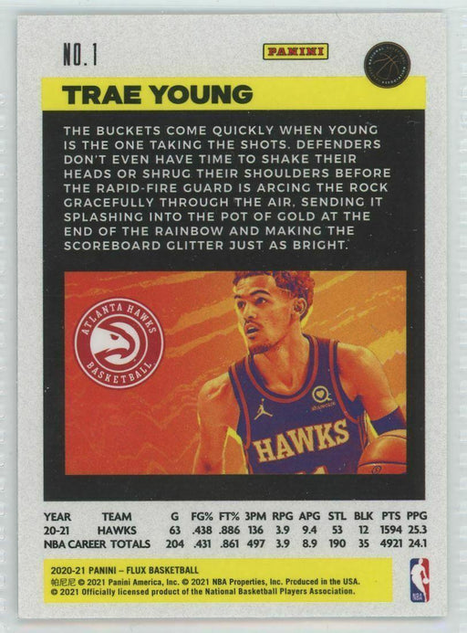 2020-21 Panini Flux #1 Trae Young Atlanta Hawks - Collectible Craze America