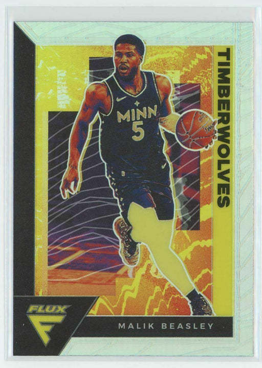 2020-21 Panini Flux #104 Malik Beasley Minnesota Timberwolves Silver Prizm - Collectible Craze America