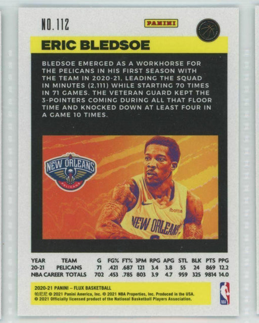 2020-21 Panini Flux #112 Eric Bledsoe New Orleans Pelicans - Collectible Craze America