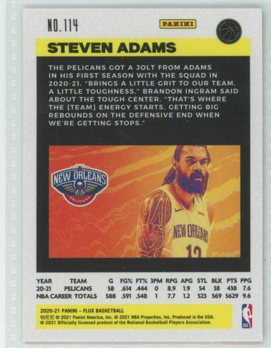 2020-21 Panini Flux #114 Steven Adams New Orleans Pelicans - Collectible Craze America