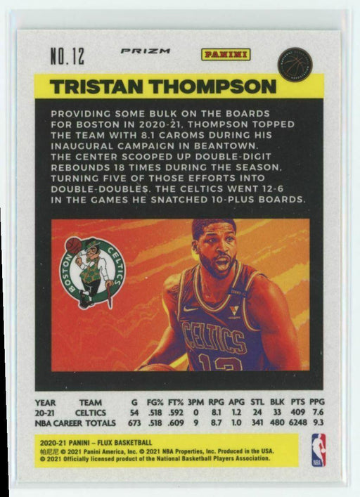 2020-21 Panini Flux #12 Tristan Thompson Boston Celtics Silver Mojo Prizm - Collectible Craze America