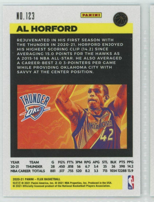 2020-21 Panini Flux #123 Al Horford Oklahoma City Thunder - Collectible Craze America