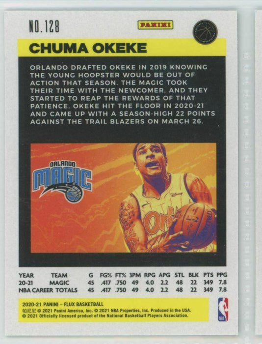 2020-21 Panini Flux #128 Chuma Okeke Orlando Magic - Collectible Craze America