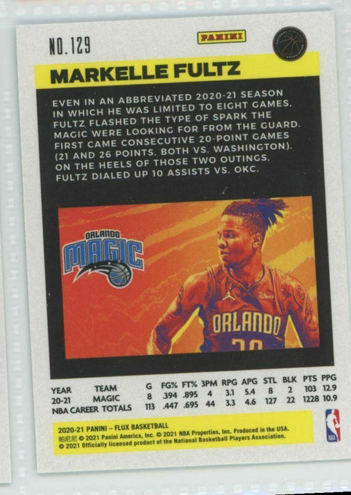 2020-21 Panini Flux #129 Markelle Fultz Orlando Magic - Collectible Craze America