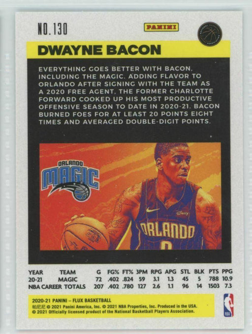 2020-21 Panini Flux #130 Dwayne Bacon Orlando Magic - Collectible Craze America