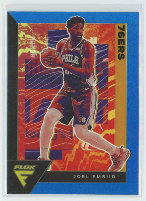 2020-21 Panini Flux #134 Joel Embiid Philadelphia 76ers Light Blue Prizm - Collectible Craze America