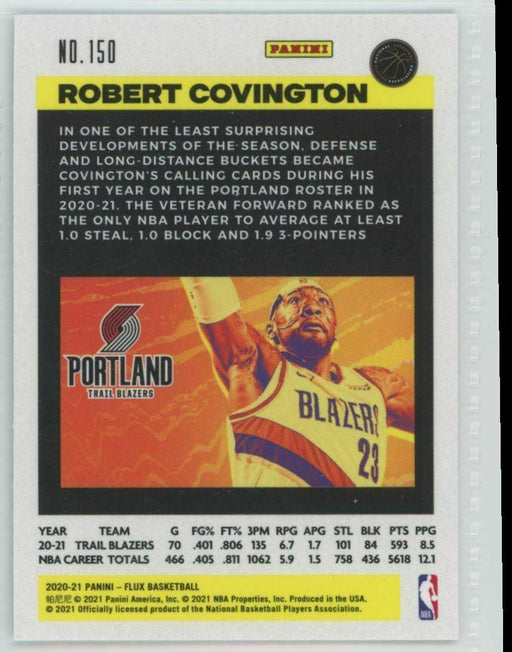 2020-21 Panini Flux #150 Robert Covington Portland Trail Blazers - Collectible Craze America