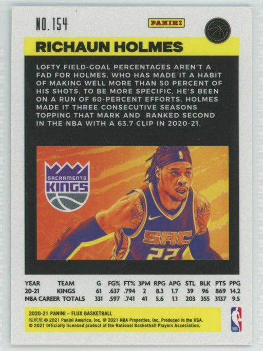 2020-21 Panini Flux #154 Richaun Holmes Sacramento Kings - Collectible Craze America