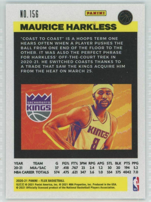 2020-21 Panini Flux #156 Maurice Harkless Sacramento Kings - Collectible Craze America