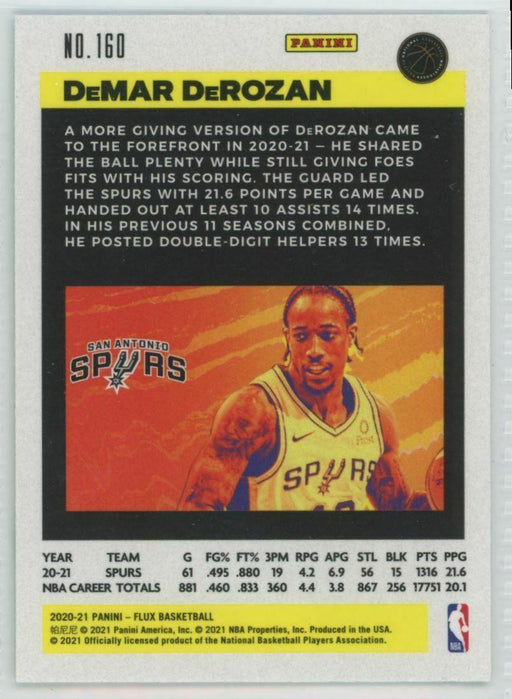 2020-21 Panini Flux #160 DeMar DeRozan San Antonio Spurs - Collectible Craze America