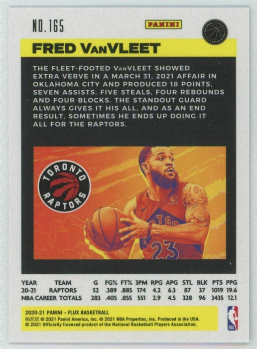 2020-21 Panini Flux #165 Fred VanVleet Toronto Raptors - Collectible Craze America