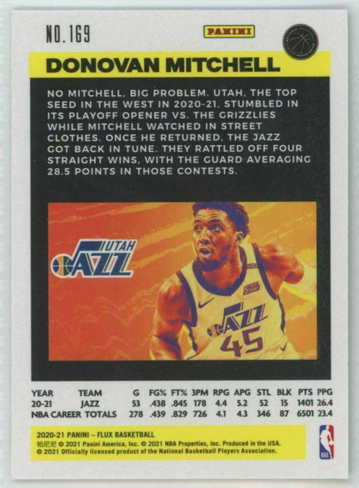 2020-21 Panini Flux #169 Donovan Mitchell Utah Jazz - Collectible Craze America