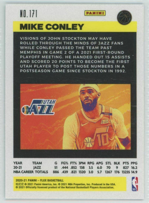 2020-21 Panini Flux #171 Mike Conley Utah Jazz - Collectible Craze America