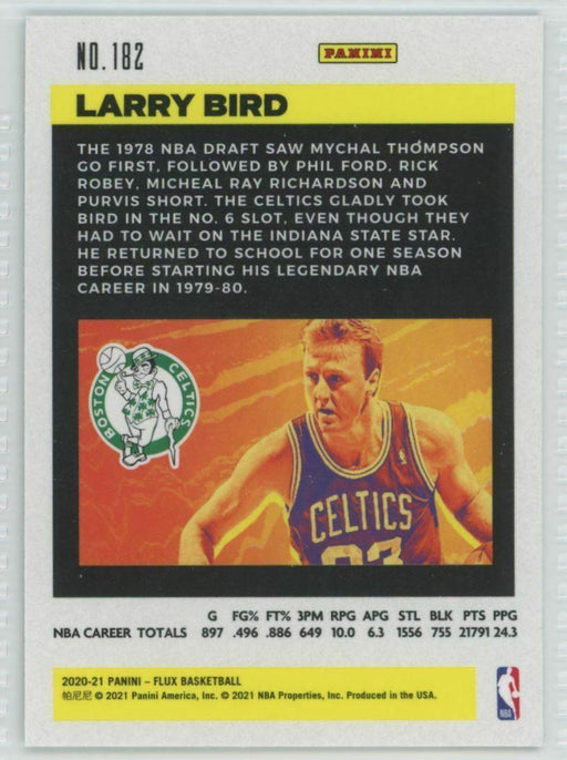 2020-21 Panini Flux #182 Larry Bird Boston Celtics - Collectible Craze America